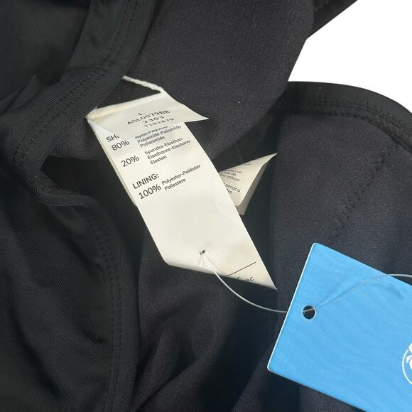 Cupshe Women's Halter Neck Plunge One Piece Black Swimsuit Size L - Picture 4 of 4